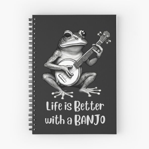 Item preview, Life is Better with a Banjo, Musical Frog Playing Banjo designed and sold by Urban-Celt.