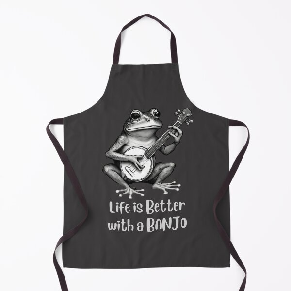 Item preview, Life is Better with a Banjo, Musical Frog Playing Banjo designed and sold by Urban-Celt.