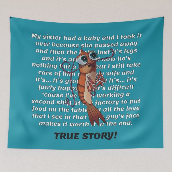 Item preview, Shrimp Sob Story (Shark Tale) designed and sold by daniasdesigns.