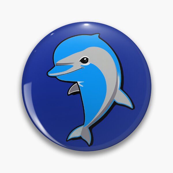 Item preview, The cute blue dolphin designed and sold by AD-Digital-Art.