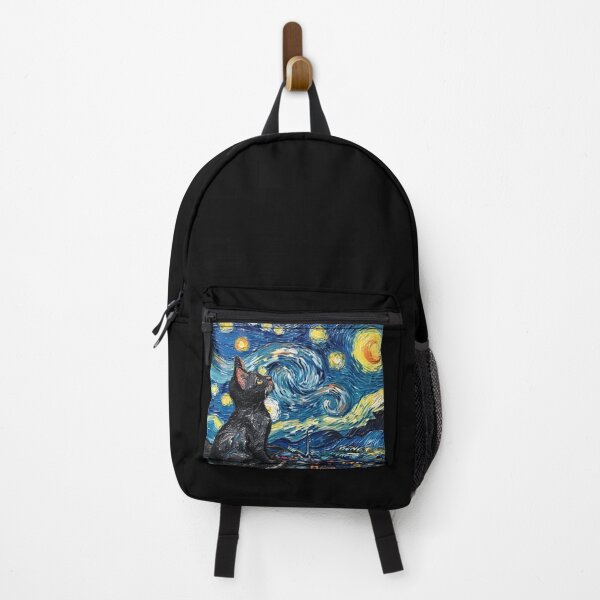 Item preview, Starry night Cat Van gogh Inspired Painting designed and sold by Vangoholic.