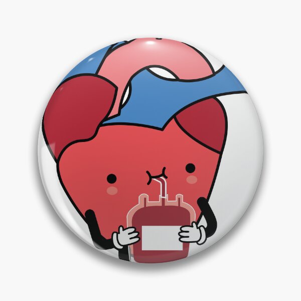 Item preview, kawaii heart drinking blood designed and sold by Denisse diseno.