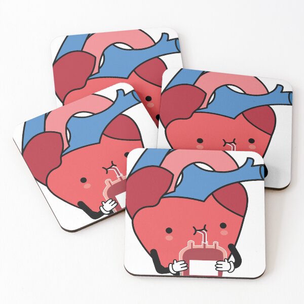 Item preview, kawaii heart drinking blood designed and sold by Denisse diseno.