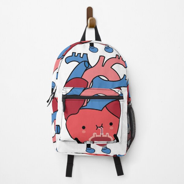 Item preview, kawaii heart drinking blood designed and sold by Denisse diseno.