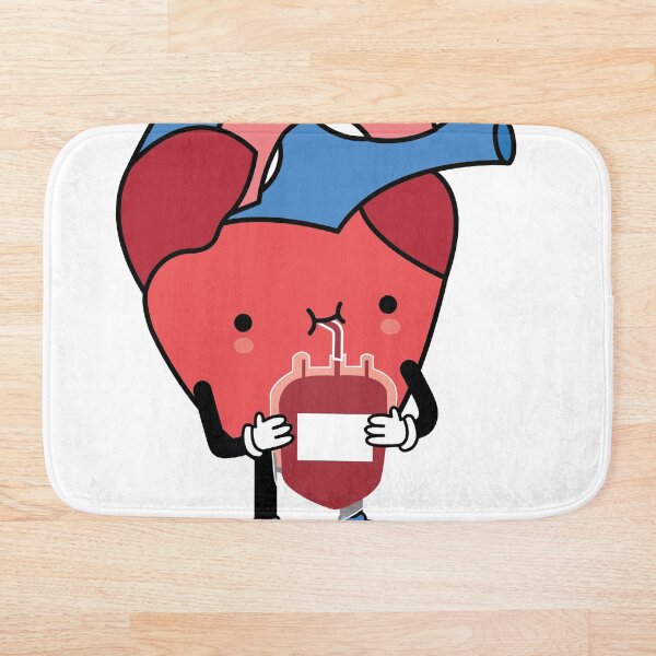 Item preview, kawaii heart drinking blood designed and sold by Denisse diseno.