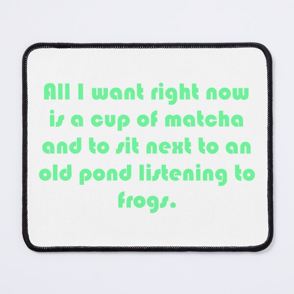 Item preview, On An Old Pond, Wanting Matcha, Frog Listening designed and sold by BReinbold.