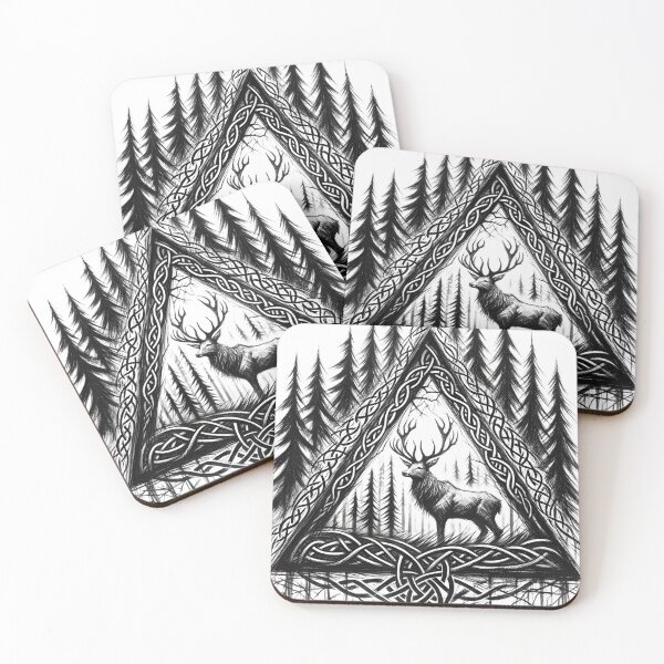 Item preview, Celtic Deer designed and sold by CelticSagas.