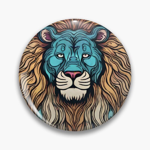 Item preview, Lion digital Print Psychedelic, surrealist  designed and sold by Astral-Oasis.