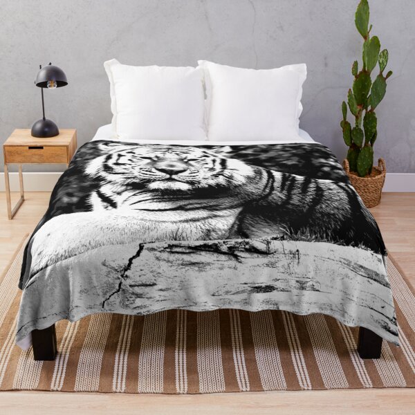 Item preview, Black and White Elegant Siberian Tiger designed and sold by KingdomWildlife.