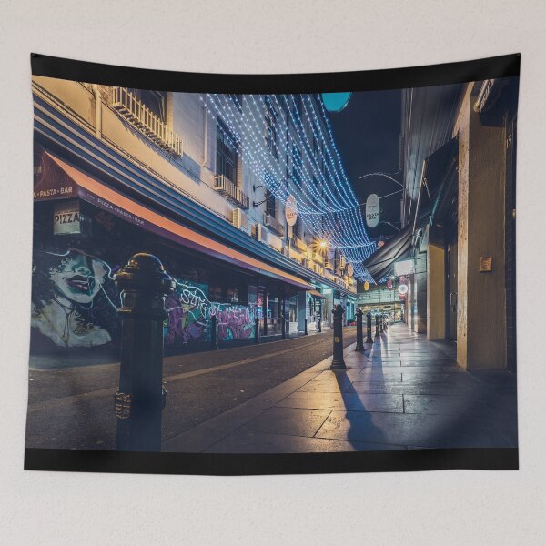 Item preview, Melbourne Laneway at Night designed and sold by LukeDavidPhoto.