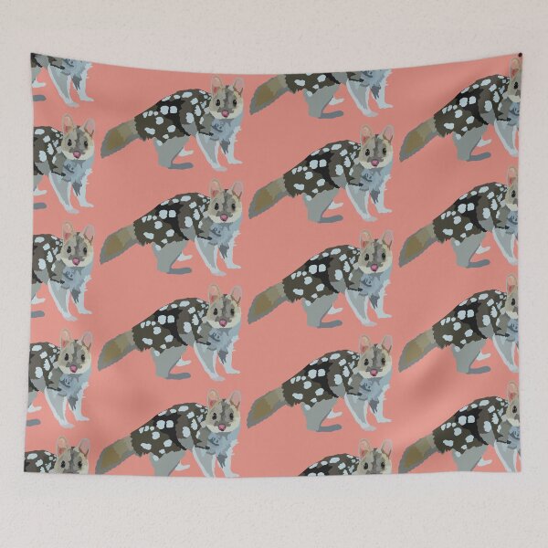 Item preview, N is for Northern Quoll,Northern Quoll – Spotted Australian Marsupial Wildlife Illustration designed and sold by PrettylittlepastelUk.
