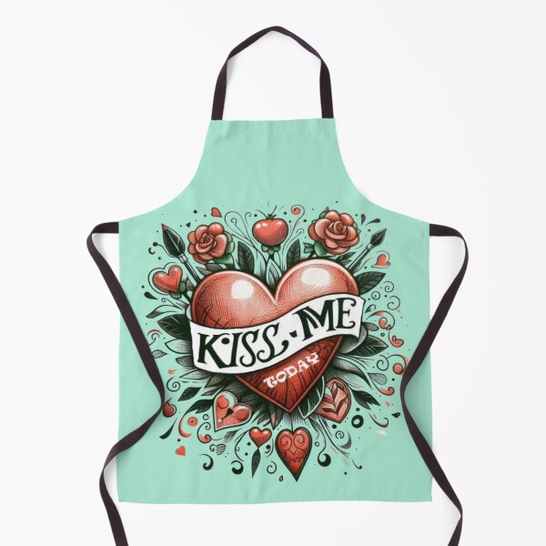 Artikelvorschau, Valentinstag: Küss mich heute mit einem Herzen in Blumen entworfen und verkauft von JaroDesign2023.