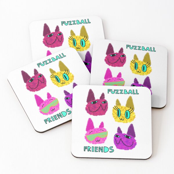 Item preview, Fuzzy Cats FFF Fuzzball Friends Forever! designed and sold by chowlet.