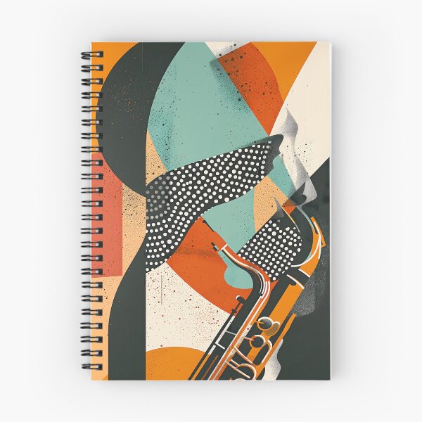 Item preview, Soulful Symphony - Colorful Abstract Sax Artwork designed and sold by pooshda.