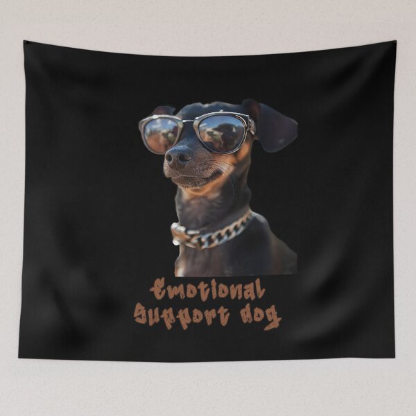 Item preview, Emotional Support Pinscher designed and sold by Yogimeister.