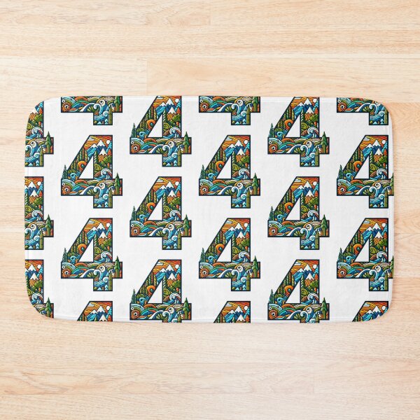 Item preview, Number Four Ever Wild Safari Jungle Colorful 4th Birthday Boy Girl designed and sold by clothesy7.