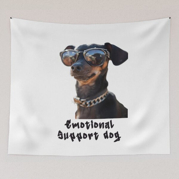 Item preview, Emotional Support Pinscher designed and sold by Yogimeister.
