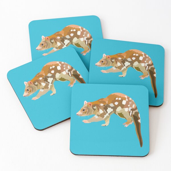 Item preview, T is for Tiger Quoll, Tiger Quoll Illustration – Spotted Australian Marsupial Carnivore Artwork designed and sold by PrettylittlepastelUk.