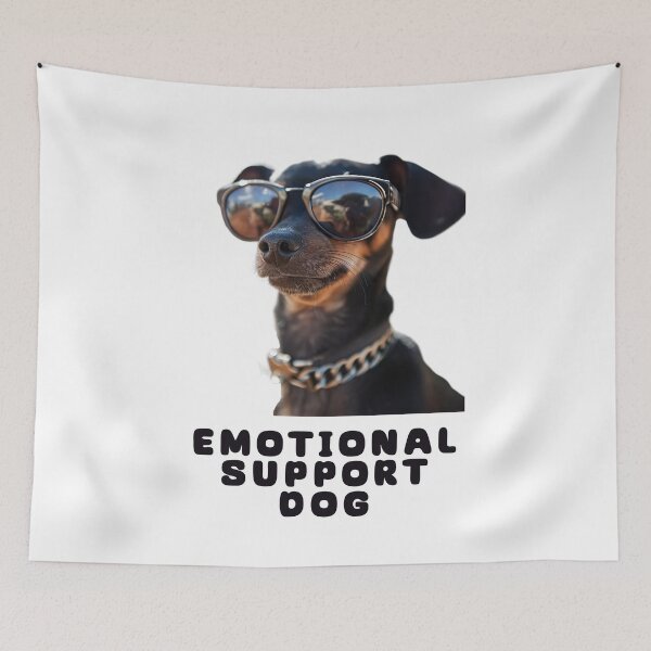 Item preview, Emotional Support Pinscher designed and sold by Yogimeister.