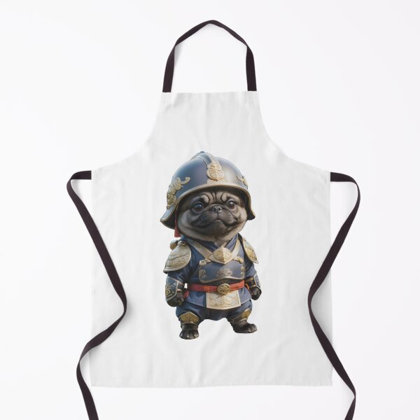 Item preview, Japanese Shogun Pug Dog in warrior armor designed and sold by GiwuArt777.