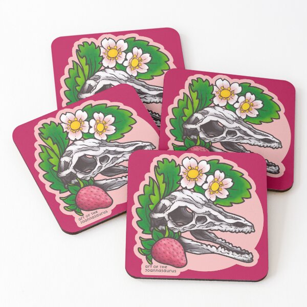 Item preview, Strawberry Archaeopteryx Skull designed and sold by Joannasaurus88.