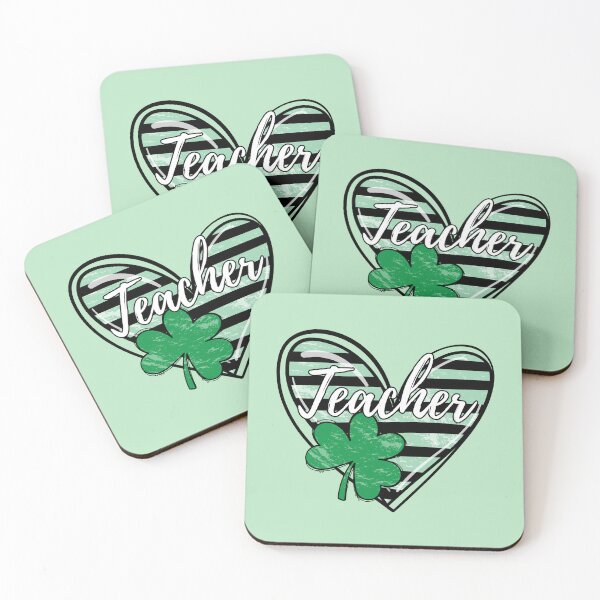 Item preview, St. Patrick's Day Shamrock Teacher Heart  designed and sold by SunfullyYours.