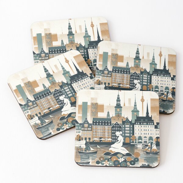 Item preview, Copenhagen Calm: Japandi-Inspired City Harmony designed and sold by MythicBiscuit.