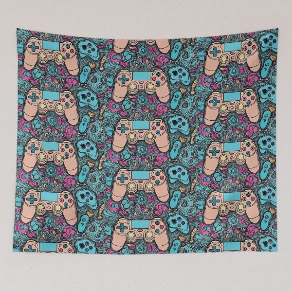 Item preview, Neon Nexus: A Surreal Gaming Dreamscape, Digital Print designed and sold by Astral-Oasis.