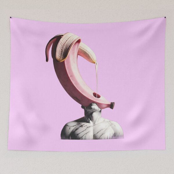 Item preview, Gay Surreal Marble Muse - Banana Peel Thoughts Art designed and sold by PEACHFULLY.