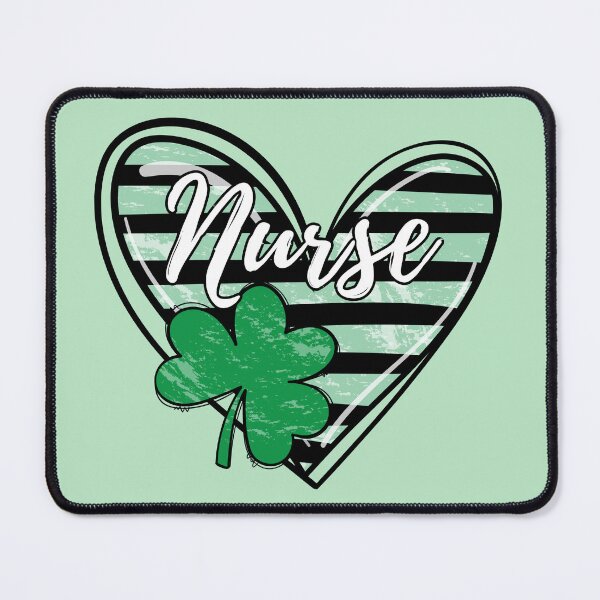 Item preview, St. Patrick's Day Shamrock Nurse Heart designed and sold by SunfullyYours.