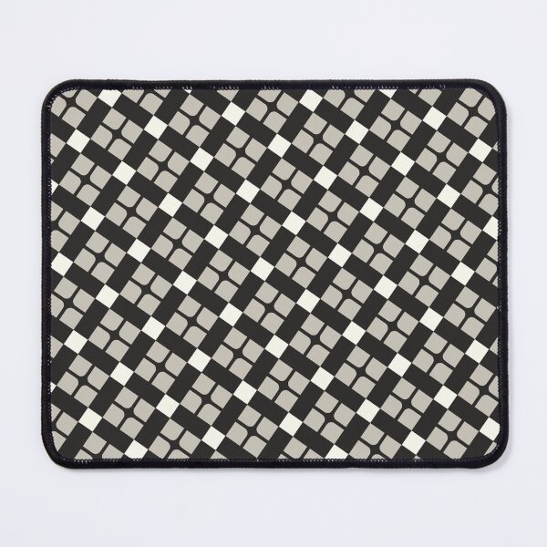 Item preview, Black Grey & White Cross Squares Infinite Endless Pattern designed and sold by Alchemy-A-La-G.