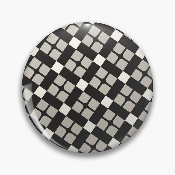 Item preview, Black Grey & White Cross Squares Infinite Endless Pattern designed and sold by Alchemy-A-La-G.
