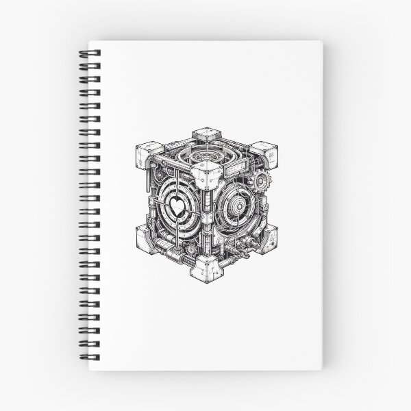 Item preview, Steampunk Scientist Companion Cube with Gothic Portal-shaped Mechanical Apertures designed and sold by irek07.