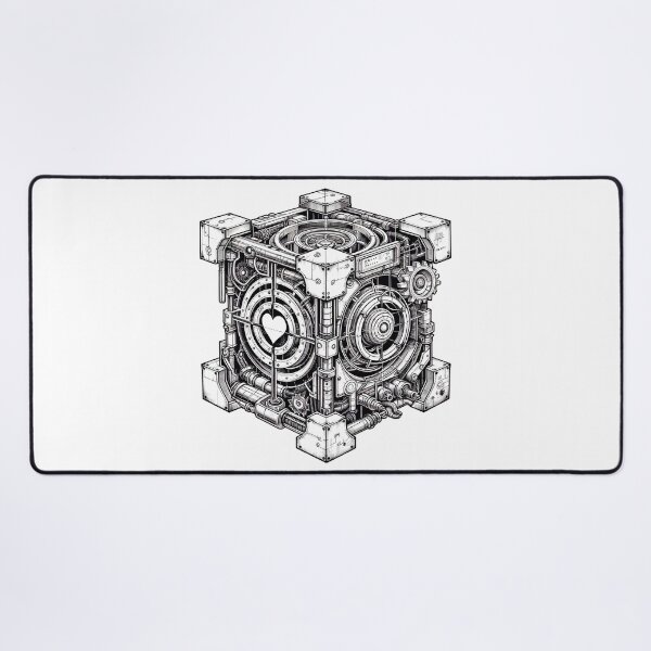 Item preview, Steampunk Scientist Companion Cube with Gothic Portal-shaped Mechanical Apertures designed and sold by irek07.