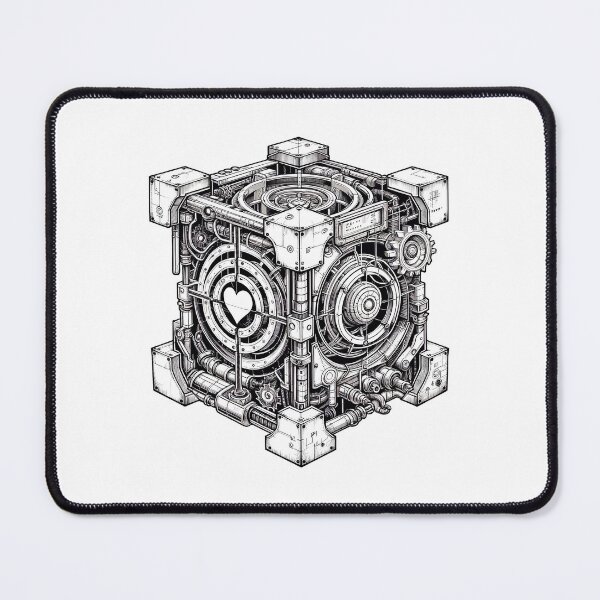 Item preview, Steampunk Scientist Companion Cube with Gothic Portal-shaped Mechanical Apertures designed and sold by irek07.