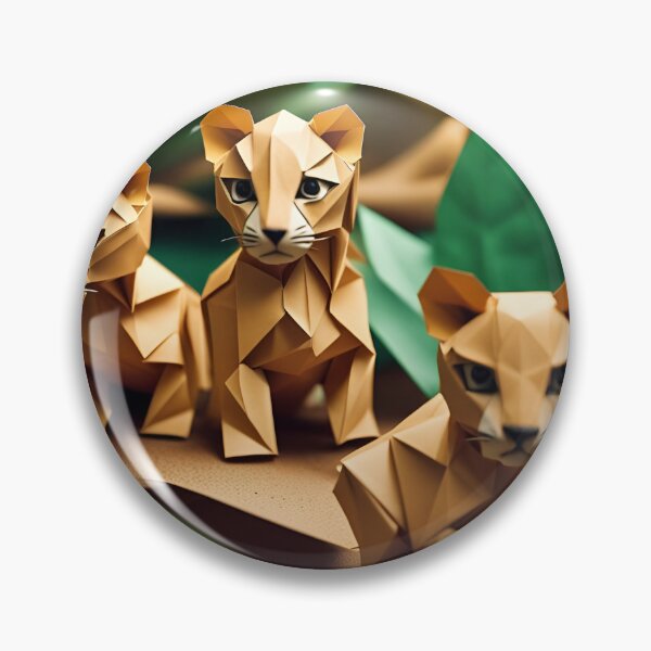 Item preview, Origami Art - Jungle Cub: A Baby Jaguar's Rainforest Adventure designed and sold by ArtfulFolds.