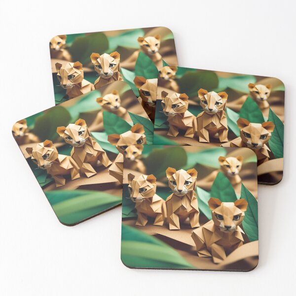 Item preview, Origami Art - Jungle Cub: A Baby Jaguar's Rainforest Adventure designed and sold by ArtfulFolds.