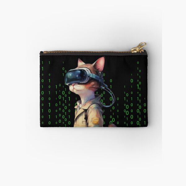 Item preview, Apple vision Matrix Cat Wearing Metaverse Glasses  designed and sold by Psycho-Crazy.
