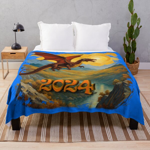 Item preview, Mountain Valley Flight 2024: Dragon in Van Gogh Style. designed and sold by leyfinder.