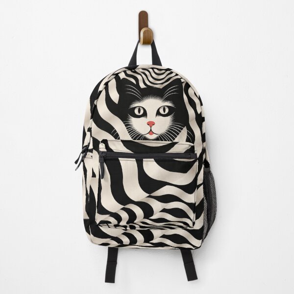 Item preview, A cute cat in a striped illusion designed and sold by RaveAnimals.