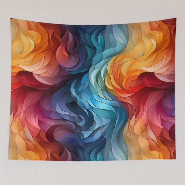 Item preview, Seamless Colorful Waves Pattern. bstract art. designed and sold by GiveMeMood.