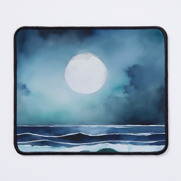 Item preview, Moonlit Ocean Tranquility designed and sold by colorvisionart.
