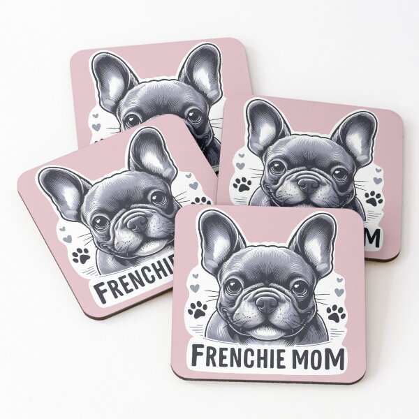 Item preview, Gray black French bulldog artwork for puppies lovers black and white designed and sold by Tio-Tecun.