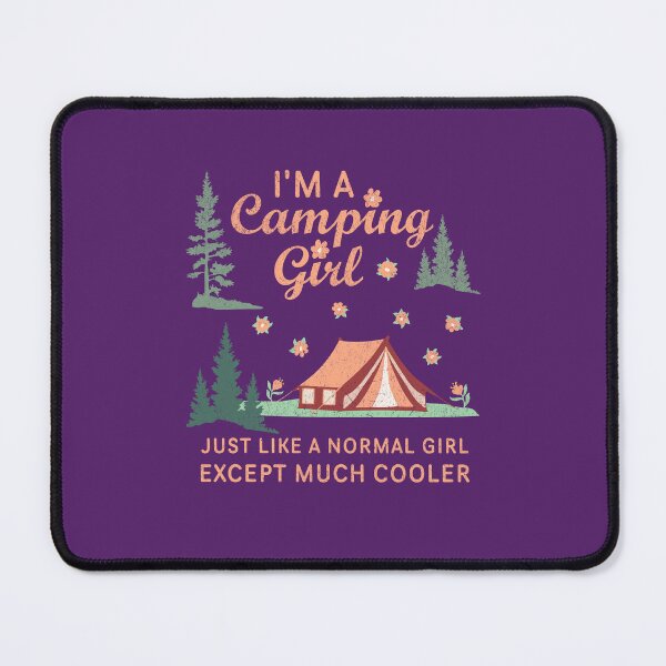 Item preview, Funny Camping Girl Definition – Floral Peach Orange Tent designed and sold by greenwhite25.