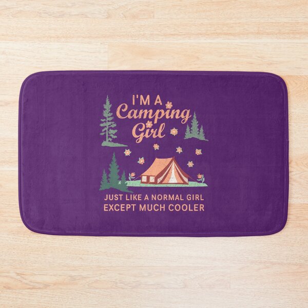 Item preview, Funny Camping Girl Definition – Floral Peach Orange Tent designed and sold by greenwhite25.