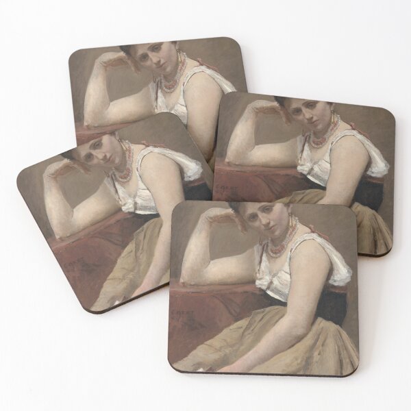 Item preview, Interrupted Reading by Jean-Baptiste-Camille Corot designed and sold by AtreyiB.