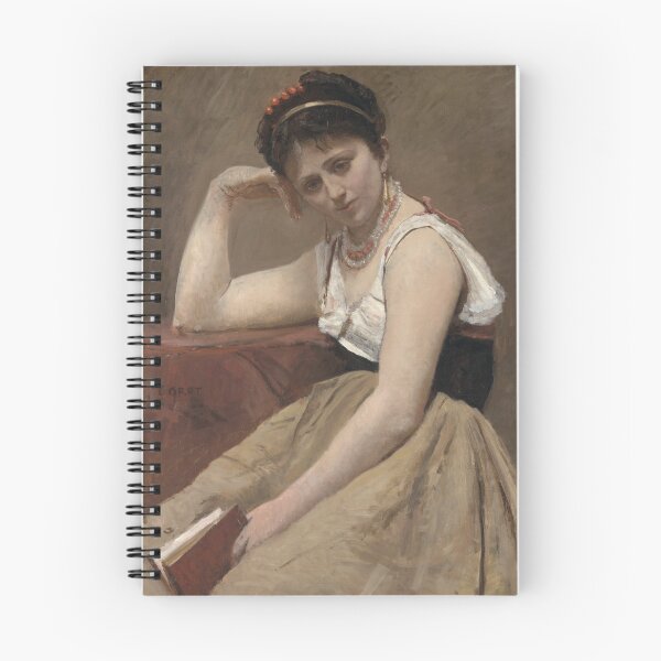 Item preview, Interrupted Reading by Jean-Baptiste-Camille Corot designed and sold by AtreyiB.