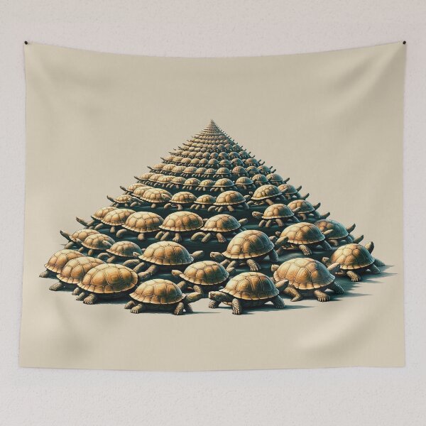 Item preview, Infinite Iterations: Turtles All the Way Down designed and sold by TuringTacoTales.