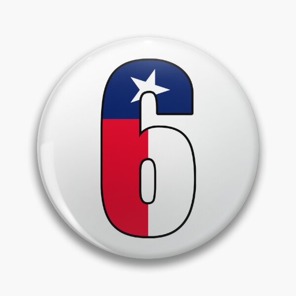 Item preview, Number 6 Texas Flag designed and sold by lachataigne.