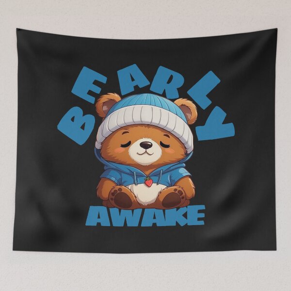 Item preview, Bearly Awake - Barely Awake  Bear Pun designed and sold by Visual Stimulus.